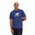 Фото #1 товара Футболка с коротким рукавом мужская New Balance Essentials Stacked Logo Синий