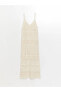 Фото #2 товара Платье LC WAIKIKI Классическое с V-образным вырезом вязаное на бретельках для женщин