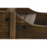 Садовая корзина DKD Home Decor Чёрный Темно-коричневый Деревянный Металл Ель Переработанная древесина древесина ели 60 x 31 x 57