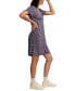 Women's Short-Sleeve Mini Slip Dress