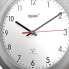 Фото #5 товара Цифровые часы настенные Mebus 19448 - Круглые - Серебро - Белый - Пластиковые - Современные - На батарейках