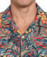 ფოტო #3 პროდუქტის Men's Short Sleeve Button-Front Tropical Camp Shirt