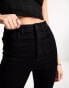 ASOS DESIGN coated power stretch push up flare in black - BLACK