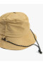 / Kadın Basic Katlanan Bucket Şapka Çıkarılabilir Ip Askılı