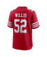 Фото #2 товара Men's Patrick Willis Scarlet San Francisco 49ers Retired Player Game Jersey