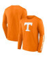 Фото #1 товара Men's Tennessee Orange Tennessee Volunteers Double Time 2-Hit Long Sleeve T-shirt
