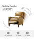 Leather Pushback Recliner chair with Adjustable Backrest for Livingroom