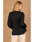 ფოტო #4 პროდუქტის Women's Karina V Neck Satin Top