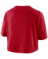 ფოტო #4 პროდუქტის Women's Red Georgia Bulldogs Wordmark Cropped T-shirt