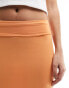 Фото #5 товара COLLUSION low rise slinky maxi skirt in orange