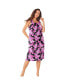 Plus Size Print Sleeveless Square Neck Lounger