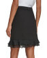 PARIS Women's Button-Trim Ruffled-Hem Skirt