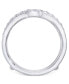 ფოტო #3 პროდუქტის Diamond Curved Overlapped Solitaire Enhancer Ring Guard (1 ct. t.w.) in 14k White Gold