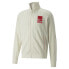 Фото #1 товара Puma Cc X T7 Striped FullZip Track Jacket Mens Off White Casual Athletic Outerwe