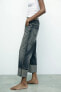 TRF STRAIGHT-LEG MID-RISE JEANS