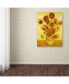 Фото #3 товара Vincent Van Gogh 'Vase with Sunflowers' Canvas Art - 24" x 18"