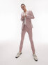 Topman super skinny two button wedding suit jacket in pink