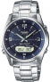 Фото #1 товара Casio Wave Ceptor Men's Solar Radio-Controlled Sapphire Crystal Watch with Solid Stainless Steel Case and Bracelet