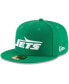 Фото #2 товара Men's Green New York Jets Omaha Throwback 59FIFTY Fitted Hat