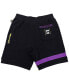 ფოტო #2 პროდუქტის Men's and Women's NBA x Black Los Angeles Lakers Culture & Hoops Premium Classic Fleece Shorts