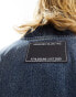 Фото #6 товара ASOS DESIGN Weekend Collective denim bomber jacket in mid blue wash