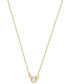 ფოტო #2 პროდუქტის Children's Cubic Zirconia Solitaire Pendant Necklace in 14k Gold, 14" + 2" extender