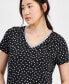 ფოტო #3 პროდუქტის Women's Printed Short-Sleeve Tee