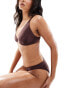 Cotton On balconette bra bikini top in brown shimmer