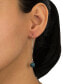ფოტო #4 პროდუქტის Pave Crystal Ball on a Thread Wire Earrings Set in Sterling Silver. Available in Clear, Dark Blue or Red
