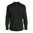 Фото #2 товара George Dress Shirt Mens Size Large Black Cotton Blend Spread Collared Modern Fit