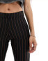 Фото #8 товара Only Petite flared trousers in black pinstripe