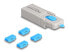 Delock HDMI Port Blocker Set für Buchsen 4 Stück+ Verschlusswerkzeug
