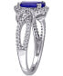 Tanzanite (1-4/5 ct. t.w.) & Diamond (1/3 ct. t.w.) Openwork Statement Ring in 14k White Gold