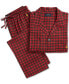 Фото #3 товара Men's 2-Pc. Plaid Flannel Pajamas Set