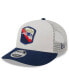 Фото #4 товара Men's Stone, Navy New England Patriots 2023 Salute To Service Low Profile 9FIFTY Snapback Hat