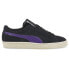 Фото #1 товара Puma Suede Classic Cat Woman Lace Up Womens Black, Purple Sneakers Casual Shoes