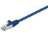 Wentronic CAT 5e Patch Cable - F/UTP - blue - 0.5 m - 0.5 m - Cat5e - F/UTP (FTP) - RJ-45 - RJ-45