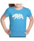 ფოტო #1 პროდუქტის Big Girl's Word Art T-shirt - California Bear