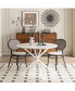 42.13" Modern Cross Leg Round Dining Table