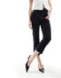 Mango cropped pedal pusher jeans in dark blue 40 - фото #2