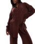 Фото #1 товара South Beach oversized beach shirt in brown