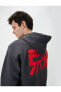 Фото #1 товара Oversize Hoodie Arkası Baskılı Uzakdoğu Temalı