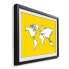 Фото #3 товара Gerahmtes Bild Map Of The World Yellow