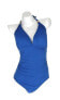 Фото #1 товара Lauren Ralph Lauren 128394 Womens One-Piece Blue Swimsuit Sz. 8