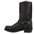 Фото #3 товара Dingo Dean Pull On Motorcycle Mens Black Casual Boots DI19057