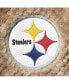 ფოტო #4 პროდუქტის Women's Black and Cream Pittsburgh Steelers Riot Squad Sherpa Full-Snap Jacket