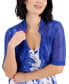 Фото #4 товара Women's Lace Jacket & Printed Sweetheart-Neck Dress