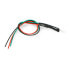 LED 5mm 12V with resistor and wire - bicolor red/green - common cathode - 5pcs.