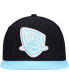 Фото #3 товара Men's Black, Light Blue New Jersey Nets Pastel Snapback Hat