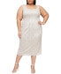 ფოტო #4 პროდუქტის Plus Size 2-Pc. Lace Jacket & Sheath Dress Set